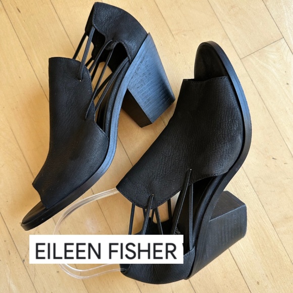 Eileen Fisher Shoes - Eileen Fisher Alfie Black suede sandals,7.5 . CB2369